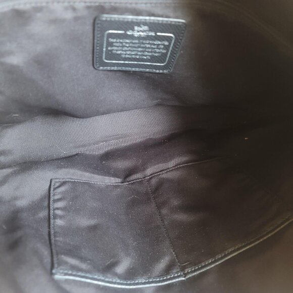 Coach Color-Block Snakeskin Handle Purse with Dust Cover - Picture 4 of 5